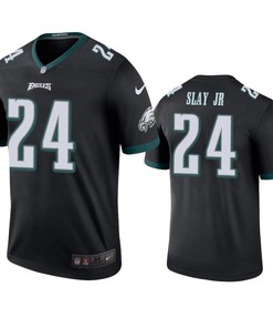 Philadelphia Eagles Darius Slay Black Color Rush Legend Jersey