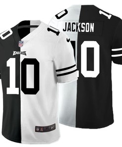 Philadelphia Eagles Desean Jackson #10 Nfl 2020 Black And White Jersey
