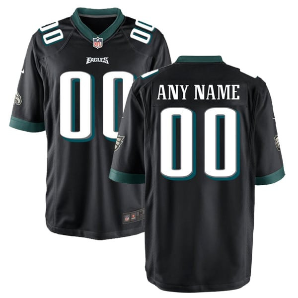 Philadelphia Eagles Game Custom Jersey - Black Custom Jerseys Nfl