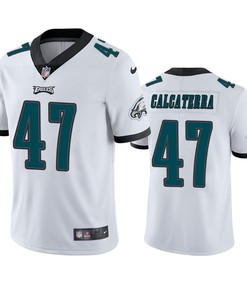 Philadelphia Eagles Grant Calcaterra 47 White Vapor Limited Jersey