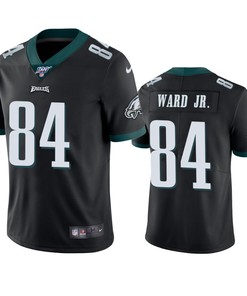 Philadelphia Eagles Greg Ward Jr. Black 100th Season Vapor Limited Jersey