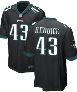 Philadelphia Eagles Haason Reddick 43 Alternate Game Jersey - Black Jersey