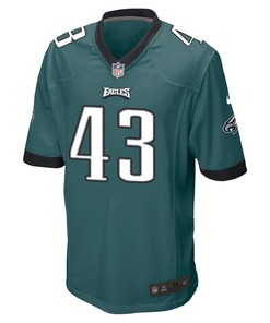 Philadelphia Eagles Haason Reddick 43 Game Jersey - Midnight Green Jersey