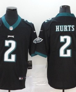 Philadelphia Eagles Jalen Hurts #2 Nfl 2020 Black Jersey