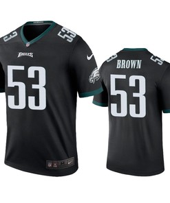 Philadelphia Eagles Jatavis Brown Black Color Rush Legend Jersey
