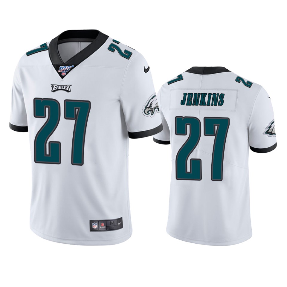 Philadelphia Eagles Malcolm Jenkins White 100th Season Vapor Limited Jersey