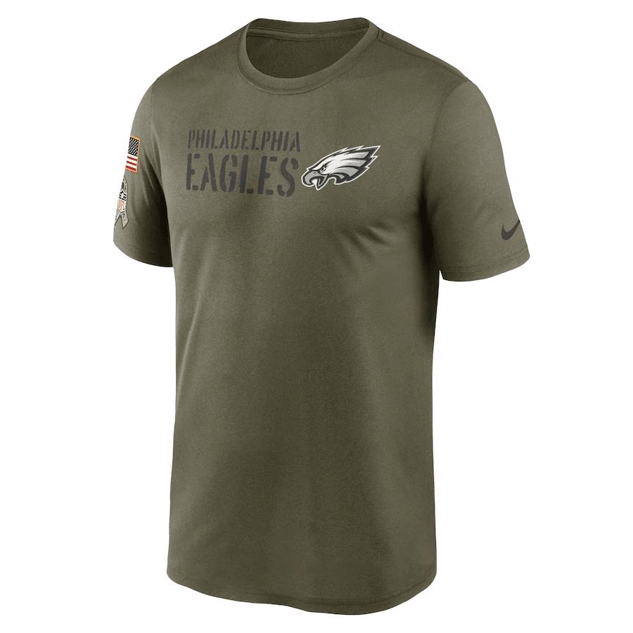 Philadelphia Eagles Men 2022 Salute to Service Legend Team T-Shirt - Olive
