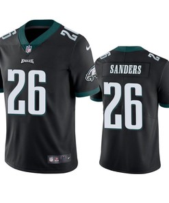 Philadelphia Eagles Miles Sanders 2019 Nfl Draft Black Vapor Limited Jersey