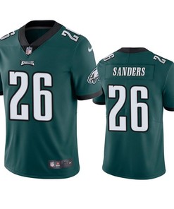 Philadelphia Eagles Miles Sanders 2019 Nfl Draft Green Vapor Limited Jersey