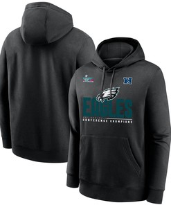 Philadelphia Eagles NFC Conference Champions Black Pullover Hoodie