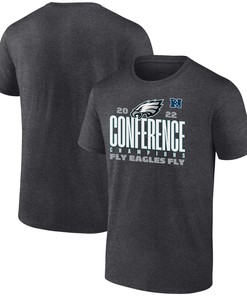 Philadelphia Eagles NFC Conference Champions Fly Eagles Fly T-Shirt - Charcoal