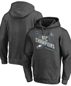 Philadelphia Eagles NFC Conference Champions Grey Pullover Hoodie