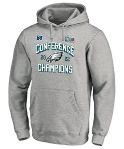 Philadelphia Eagles NFC Conference Champions Light Grey Pullover Hoodie