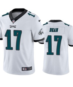 Philadelphia Eagles Nakobe Dean 17 White Vapor Limited Jersey