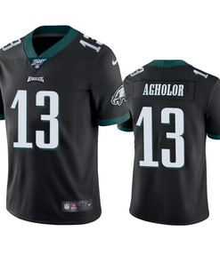 Philadelphia Eagles Nelson Agholor Black 100th Season Vapor Limited Jersey