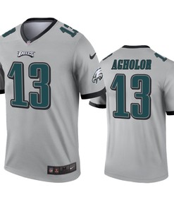 Philadelphia Eagles Nelson Agholor Silver Inverted Legend Jersey