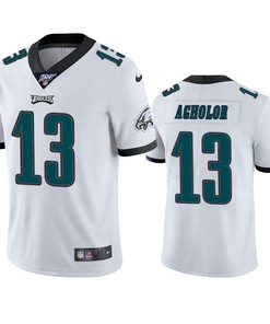 Philadelphia Eagles Nelson Agholor White 100th Season Vapor Limited Jersey