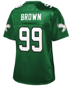 Philadelphia Eagles Nfl Pro Line Womens Retired Player Jersey - Kelly Green