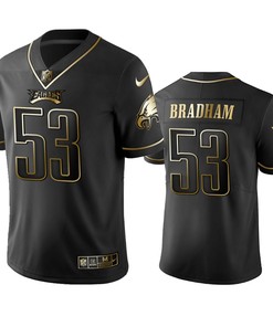 Philadelphia Eagles Nigel Bradham Black Golden Edition 2019 Vapor Untouchable Limited Jersey - Mens