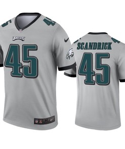 Philadelphia Eagles Orlando Scandrick Silver Inverted Legend Jersey