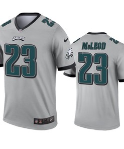 Philadelphia Eagles Rodney Mcleod Silver Inverted Legend Jersey