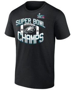 Philadelphia Eagles Super Bowl Champions Icon Bold T-shirt - Black