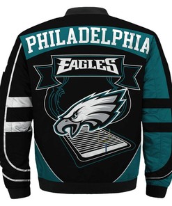 Philadelphia Eagles Super Bowl LVII Champions Black Green Bomber Jacket