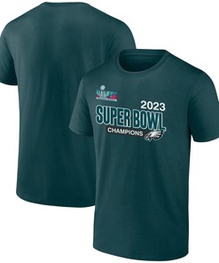 Philadelphia Eagles Super Bowl LVII Champions Divide & Conquer T-Shirt - Midnight Green
