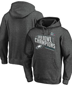 Philadelphia Eagles Super Bowl LVII Champions Grey Pullover Hoodie