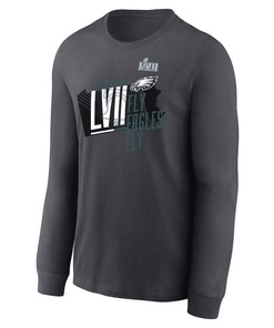 Philadelphia Eagles Super Bowl LVII Local Phrase Long Sleeve T-Shirt - Charcoal