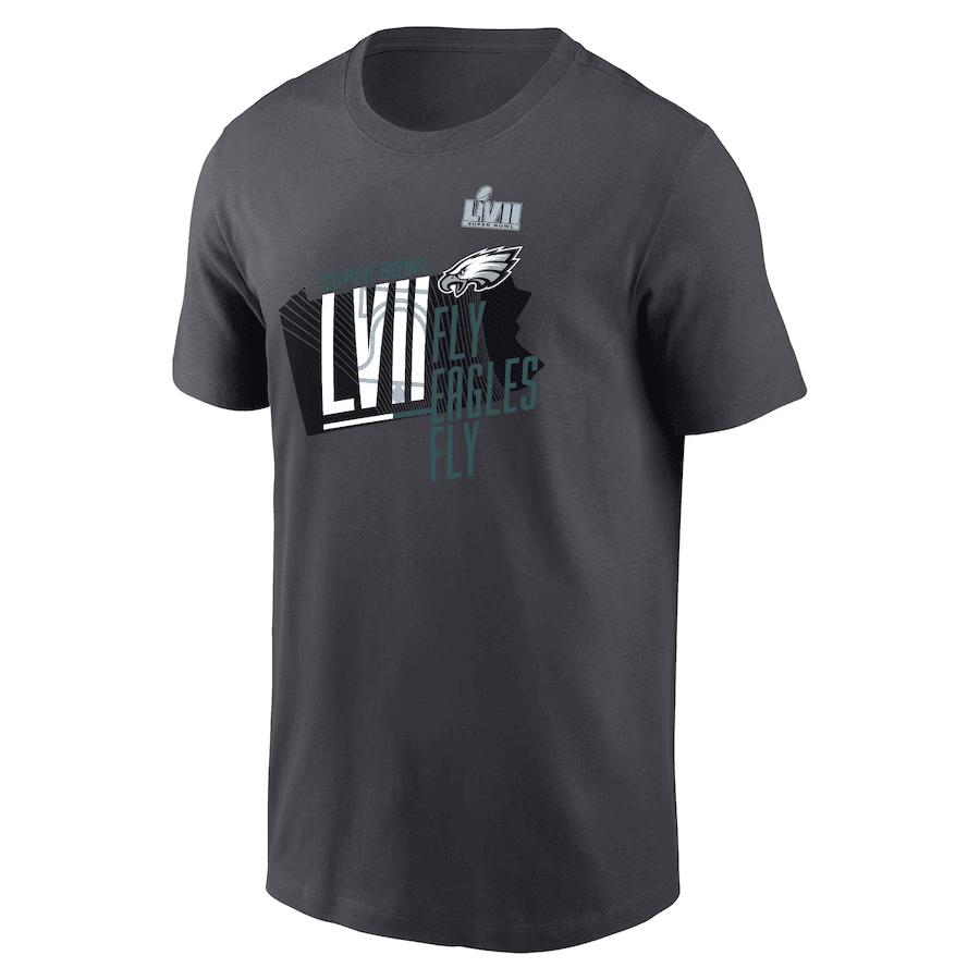 Philadelphia Eagles Super Bowl LVII Local Phrase T-Shirt - Anthracite