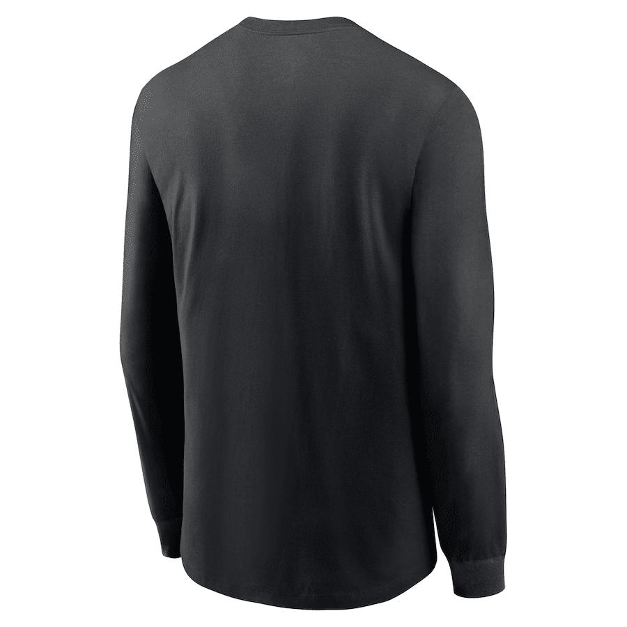 Philadelphia Eagles Super Bowl LVII Team Logo Lockup Long Sleeve T-Shirt - Black
