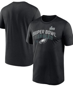 Philadelphia Eagles Super Bowl LVII Team Logo Lockup T-Shirt - Black