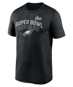 Philadelphia Eagles Super Bowl LVII Team Logo Lockup T-Shirt - Black