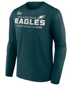 Philadelphia Eagles Super Bowl LVII Vivid Striations Long Sleeve T-Shirt - Forest Green