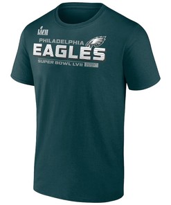Philadelphia Eagles Super Bowl LVII Vivid Striations T-Shirt - Midnight Green
