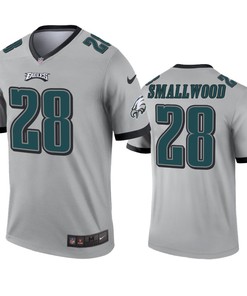 Philadelphia Eagles Wendell Smallwood Silver Inverted Legend Jersey