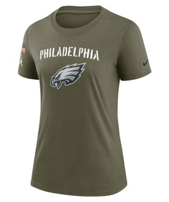 Philadelphia Eagles Women's 2022 Salute To Service Legend T-Shirt - Olive