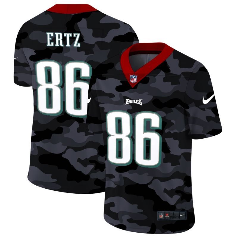 Philadelphia Eagles Zach Ertz #86 Nfl 2020 Camo Black Jersey