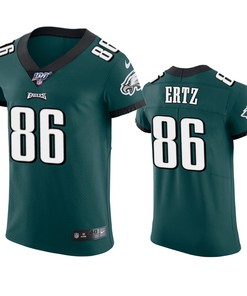 Philadelphia Eagles Zach Ertz Midnight Green 100th Season Vapor Elite Jersey