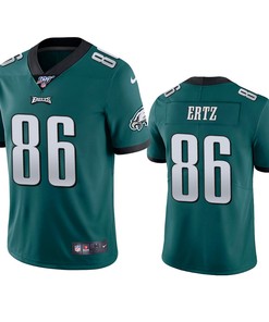 Philadelphia Eagles Zach Ertz Midnight Green 100th Season Vapor Limited Jersey