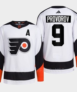 Philadelphia Flyers 2022 Reverse Retro 2.0 Ivan Provorov 9 White Primegreen Jersey Men's