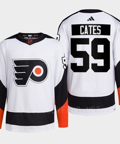 Philadelphia Flyers 2022 Reverse Retro 2.0 Jackson Cates 59 White Primegreen Jersey Men's