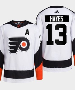 Philadelphia Flyers 2022 Reverse Retro 2.0 Kevin Hayes 13 White Primegreen Jersey Men's