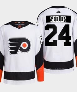 Philadelphia Flyers 2022 Reverse Retro 2.0 Nick Seeler 24 White Primegreen Jersey Men's