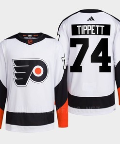 Philadelphia Flyers 2022 Reverse Retro 2.0 Owen Tippett 74 White Primegreen Jersey Men's