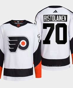 Philadelphia Flyers 2022 Reverse Retro 2.0 Rasmus Ristolainen 70 White Primegreen Jersey Men's