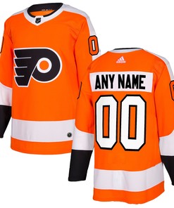 Philadelphia Flyers Adidas Authentic Custom Jersey - Orange Custom Jerseys Nhl
