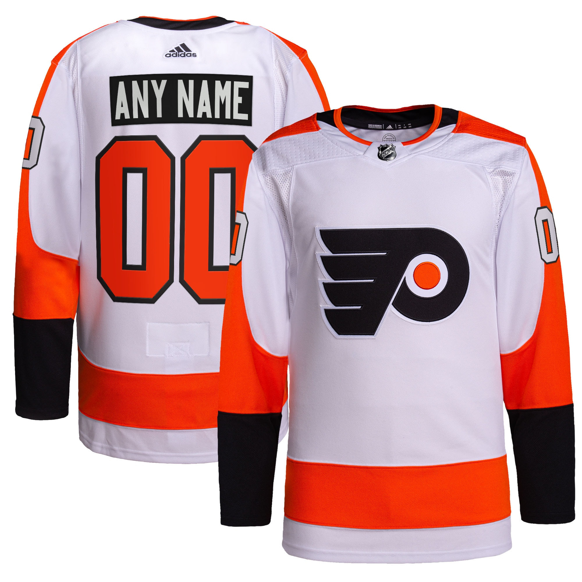 Philadelphia Flyers Adidas Away Authentic Pro Custom Jersey White Custom Jerseys Nhl