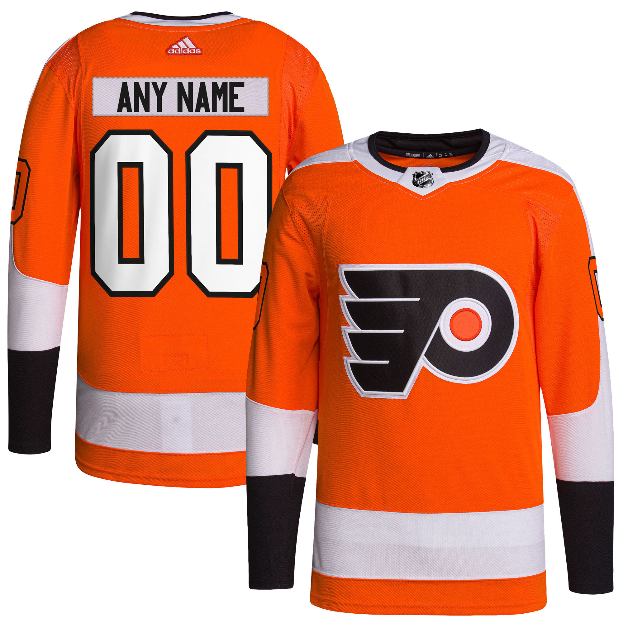 Philadelphia Flyers Adidas Home Primegreen Authentic Pro Custom Jersey Orange Custom Jerseys Nhl